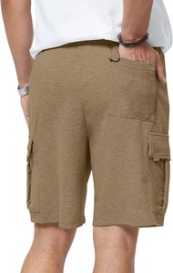 Pantalones Cortos Deportivos Casuales para Hombre de Alta Calidad, para Gimnasio y Entrenamiento, MOQ Bajo, Cómodos, de Secado Rápido, Transpirables, con Patrón Sólido, OEM - Product Image 2