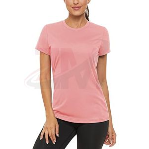 T-shirt pour femme à manches courtes en coton 100% personnalisé avec logo imprimé, best-seller, respirant, prix abordable - Product Image 4