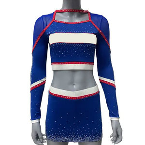 Costume de majorette personnalisé haut de gamme, léger, respirant, en spandex/polyester, pour performance scénique, haute qualité pour femmes - Product Image 2