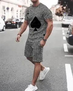 2026 New Arrival Men's Heavyweight Vintage T-Shirt High Quality Digital Printing Polyester/Cotton Short Sleeve Regular Fit - Product Image 3