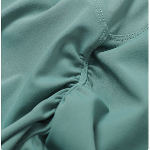 Pantalones Cortos Deportivos Naranja de Cintura Alta para Hombre, Cintura Elástica, Secado Rápido, Tejido de Spandex, Color Sólido, Diseño Sin Costuras - Product Image 6
