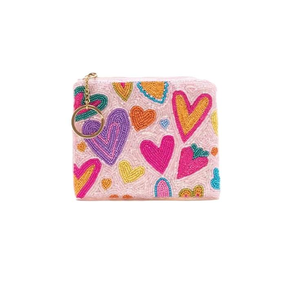 Housse de porte-monnaie perlée artisanale de créateur et sacs fourre-tout promotionnels brodés de perles de rocaille personnalisables - Product Image 2