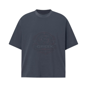T-shirts Homme Oversize à Manches Courtes en Coton Respirant Coupe Décontractée Brodé Séchage Rapide Style Urbain Décontracté - Product Image 1