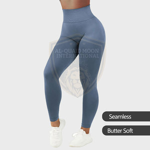 กางเกงโยคะเอวยางยืดทรงใหม่ น้ำหนักเบา ราคาถูก ผลิตตามสั่ง สีพื้น - Product Image 3