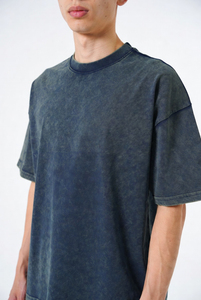 Camiseta de Hombre con Lavado Ácido, Sostenible y Cómoda, Tejido Suave, Secado Rápido, con Logotipo y Talla Personalizados - Product Image 4