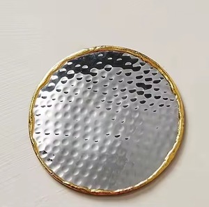 Minimalist Metal <b>Coasters</b> <b>Set</b> For Drink <b>Coaster</b> Function Elegant Surface Protection - Product Image 1