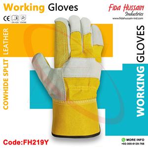 Wholesale Men's Cowhide Split Leather Working <b>Gloves</b> Canadian <b>Rigger</b> Construction <b>Gloves</b> for Winter From Pakistan - Product Image 3