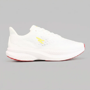 Chaussures de course basses pour hommes, couleur blanc nacré, respirantes, à lacets, semelle amortie - Product Image 2