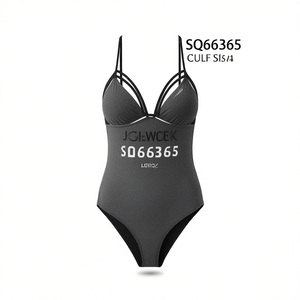 HDJ Plus Size One Piece Swimsuit <b>Tummy</b> <b>Control</b> Conservative Beachwear Sexy Monokini Bathing Suit SQ66365 - Product Image 2