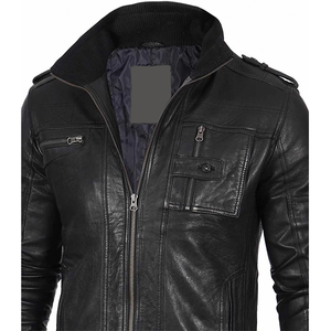 2026 OEM Hot Demanding Customized Black Cowhide Leather <b>Jackets</b> For Men's 100%High Quality Low MOQ Winter Fashion <b>Heated</b> <b>Jackets</b> - Product Image 4