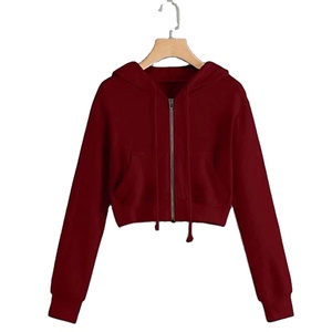 Hoodies à capuche zippés pour femmes, style streetwear, logo personnalisé, hoodies à capuche zippés pour femmes - Product Image 1