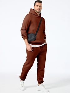 Conjunto Deportivo Moderno para Hombre, Dos Piezas, Estilo Casual, con Logotipo Personalizado para Marcas de Ropa Urbana y Pedidos al por Mayor - Product Image 2