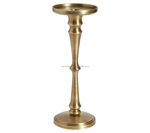 เชิงเทียนตกแต่งโลหะทองเหลืองเครื่องใช้บนโต๊ะอาหารหรูหรา & โคมไฟสำหรับบ้านวันคริสต์มาสและห้องนั่งเล่นขวดโหลเทียนประเภทอื่น - Product Image 4