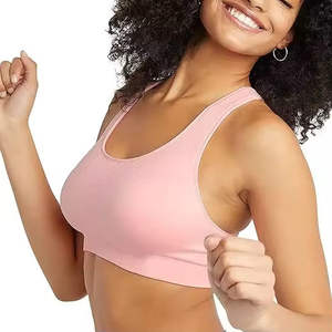 Sujetador deportivo ligero, sin costuras, transpirable, de alto soporte, sin espalda, con cuello en V profundo, frontal de cristal, personalizable, para gimnasio, fitness y yoga. - Product Image 1