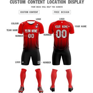 Maillot de football personnalisé pour adultes et enfants uniforme d'entraînement personnalisé avec nom et numéro imprimé du logo - Product Image 5
