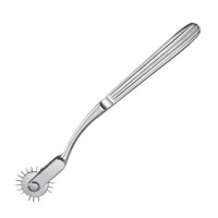 Stainless Steel Wartenberg Pin Wheel Neurological Diagnostic Percussor Skin Roller CE Certified Manual Reusable Hospital Use