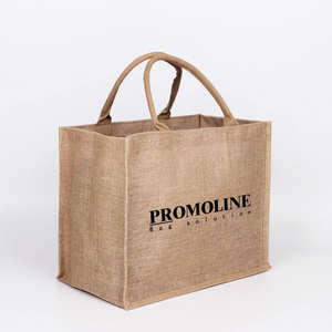 Sac de courses en toile de jute imprimée pour événements promotionnels et d'entreprise - Product Image 1