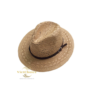 Vietchoice Straw Cowboy <b>Hat</b> Toquilla Hand Embroidered Adjustable <b>Band</b> Unisex Outdoor Adult <b>Hat</b> with Rope Strap - Product Image 3
