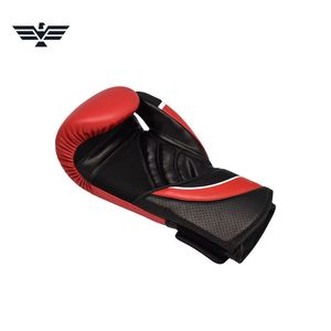 Gants de boxe professionnels rouge et noir, gants d'entraînement et de sparring légers et respirants, unisexes, vendus par paire pour la boxe, le MMA et le kickboxing - Product Image 5