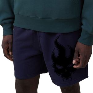 Men's High Street Style Fitness Shorts <b>Elastic</b> <b>Waistband</b> Plain Sweat Fleece Pants Compression Gym Shorts Comfortable for Boys - Product Image 2