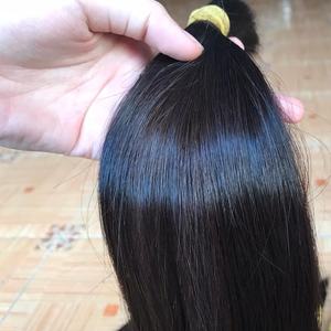 Cheveux vierges vietnamiens de qualité supérieure, naturels, raides, en vrac, noir naturel/ # 1b Couleur Non-Remy pour Super - Product Image 1