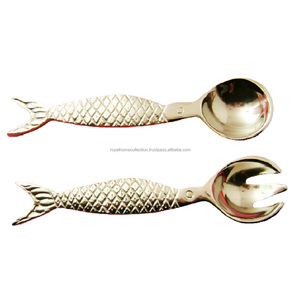 Serveur à salade à poignée en aluminium réutilisable de conception merveilleuse ensemble de deux pour les maisons, les hôtels et les restaurants - Product Image 4