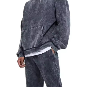 Conjunto Deportivo de 2 Piezas para Hombre, Verano 2026, Personalizable al por Mayor, Sudadera con Capucha y Pantalones de Poliéster/Algodón de Secado Rápido - Product Image 4
