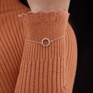 Pulsera de Oro Rosa de 14K con Diamante Cultivado en Laboratorio Certificado por IGI, Cadena Minimalista para Mujer, Joyería Fina para Boda, Compromiso o Uso Diario - Product Image 5