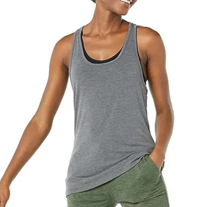 Ribbed <b>Tank</b> <b>Top</b> Custom Summer Low MOQ Sustainable Fabric White Sleeveless Stretchy <b>Knit</b> <b>Tops</b> for <b>Women</b> Wholesale - Product Image 6