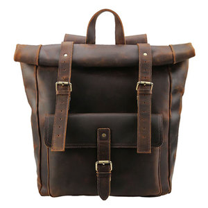 Wholesale Genuine 100% <b>Leather</b> Waterproof <b>Laptop</b> <b>Backpack</b> For Online Sale Trending Affordable Price <b>Leather</b> <b>Backpack</b> - Product Image 1