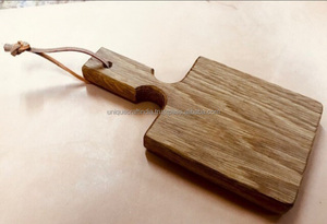 Bandeja de madera de mango de forma irregular única con asas | Plato de servir rústico | Desayuno único, café y bandeja decorativa - Product Image 5