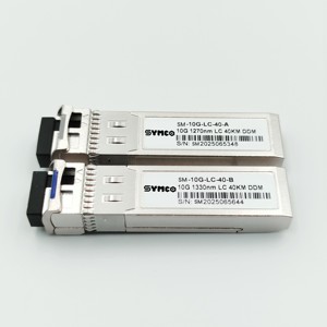 ตัวรับส่งสัญญาณไฟเบอร์ออปติก 10G SFP รุ่น SM-10G-40-LC SYMCO แบบ Single Mode LC DDM ระยะ 40 กม. สำหรับ FTTH/FTTx ความยาวคลื่น 1270nm 1330nm - Product Image 4