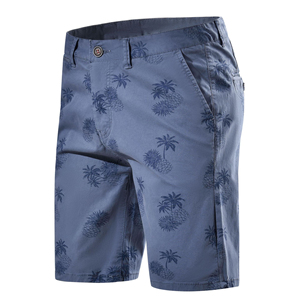 Pantalones Cortos Bermuda Estampados para Hombre con Diseño de Piña y Palmeras, Casuales de Verano, Estilo Chino, Cintura Media, Cierre de Botones y Bolsillos - Product Image 4