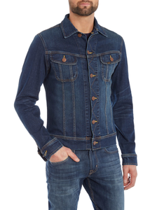 Veste en jean multi-poches avec patchs et boutons |   Veste en jean décontractée pour homme, style workwear, pour l'automne/hiver/été/printemps - Product Image 4