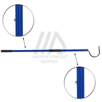 Hameçon professionnel en Aluminium pour Reptile et anti-parasites, accessoire de contrôle des animaux avec longue tige