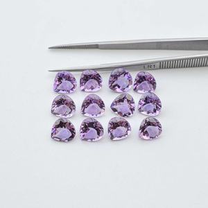 พลอยอเมทิสต์ธรรมชาติขนาด8มม. อัญมณีเจียระไนแบบบราซิลเกรด AAA ทำด้วยมือทำเครื่องประดับอัญมณีหลวมในอินเดีย - Product Image 1
