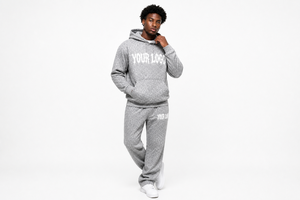 Ensemble de survêtement 2 pièces avec logo personnalisé, imprimé léopard, sweat-shirt et pantalon de jogging respirants, imprimé guépard, unisexe - Product Image 3