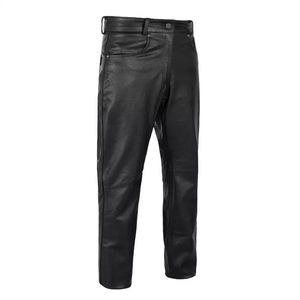 Pantalons en cuir véritable pour hommes de qualité supérieure, vêtements de mode personnalisables en gros - Product Image 2