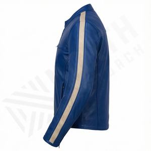 Chaqueta de Motociclista de Cuero Genuino para Hombre de la Mejor Calidad, Nueva Colección de Invierno, Chaquetas de Motocicleta con Protecciones Desmontables Personalizadas - Product Image 3