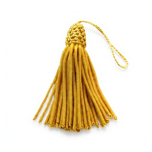 Flecos Decorativos de Seda con Cuentas y Borlas de Hilo Metálico Dorado, Hechos a Mano, de Alta Calidad, Estilo Antiguo, Venta al Por Mayor - Product Image 3