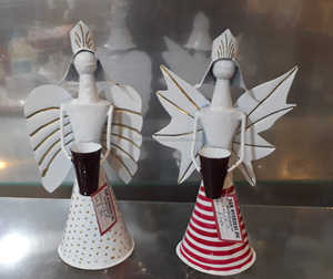 ของตกแต่งเทศกาลคริสต์มาสนางฟ้าทำจากโลหะที่หรูหราพร้อมเครื่องประดับตกแต่งสไตล์เทศกาลคริสต์มาสด้วยสไตล์โบราณ - Product Image 3