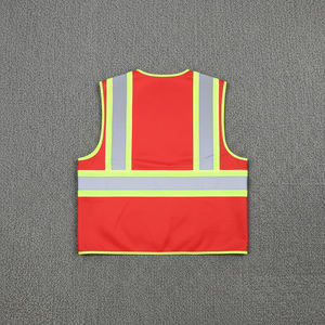 Gilet de sécurité haute visibilité pour la construction avec bande réfléchissante ANSI et fermeture éclair - Product Image 5