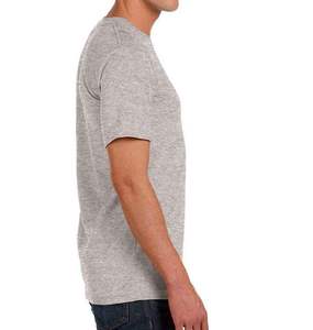 เสื้อยืดแขนสั้นผ้าฝ้ายแท้ 100% หนานุ่ม  แบบเรียบ  สำหรับผู้ชาย  รับสกรีนโลโก้ - Product Image 5