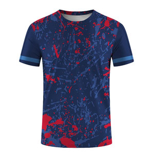 เสื้อยืดลำลองผู้ชาย ผ้าฝ้าย 100% ดีไซน์ใหม่ ลายพิมพ์ซับลิเมชั่น ลายเรียบ สำหรับฤดูร้อน ขายส่ง - Product Image 1