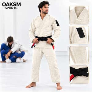 Kimono de Jiu Jitsu Brasileño BJJ Gi Pearl Weave con Parches Bordados y Pantalones Rip Stop, Todas las Tallas - Product Image 2