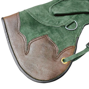 OEM Service Available New Design <b>Long</b> Cuff Left Hand Cow Hide Nubuck Leather Falconry <b>Gloves</b> for Eagle Hunting Carbon Shaft - Product Image 4
