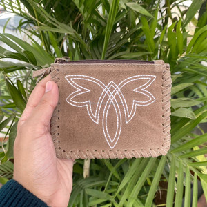 Vente en gros de porte-monnaie de créateur en cuir suédé pour voyage et affaires porte-cartes vintage en cuir véritable petit porte-monnaie - Product Image 5