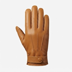 Gants thermiques d'hiver pour hommes, imperméables, en similicuir PU, doublés de fourrure, compatibles avec les écrans tactiles, pour le cyclisme, le travail en extérieur, vente en gros OEM - Product Image 4