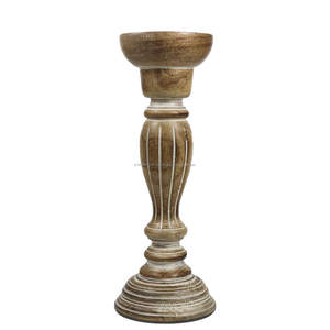 Candelabros de madera de alta calidad, forma personalizada para decoración de fiesta de boda, proveedor de exportación mundial - Product Image 6