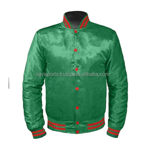 Veste en satin, veste de baseball universitaire pour hommes, livraison rapide, logo personnalisé, veste universitaire en satin, 100% satin pour hommes, équipe de football - Product Image 1
